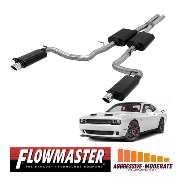 【FLOWMASTER 正規品】アメリカンサンダーキャタバックエキゾーストシステム 15-23y チャレンジャー SXT 3.6L 817737 フローマスター