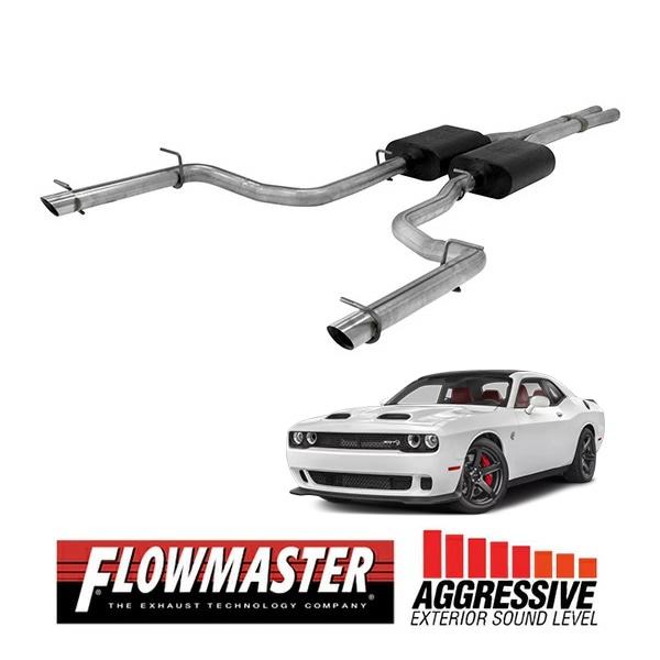 【FLOWMASTER 正規品】アメリカンサンダーキャタバックエキゾーストシステム 11-14y チャレンジャー R/T 300 5.7L 2WD/4WD共通 817508