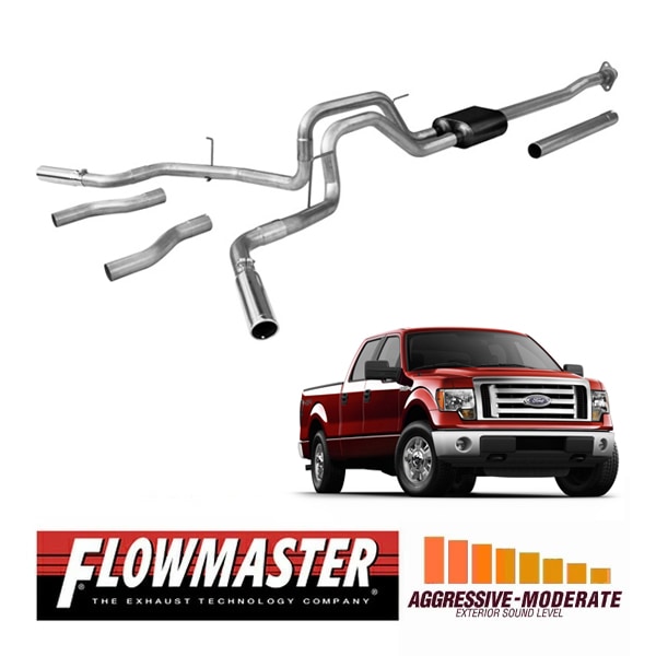 【FLOWMASTER 正規品】アメリカンサンダーキャタバックエキゾーストシステム 09-14y F-150 4.6L/5.0L/5.4L 817522 フローマスター
