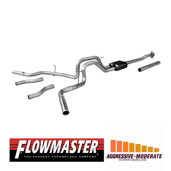 【FLOWMASTER 正規品】アメリカンサンダーキャタバックエキゾーストシステム 09-14y F-150 4.6L/5.0L/5.4L 817522 フローマスター
