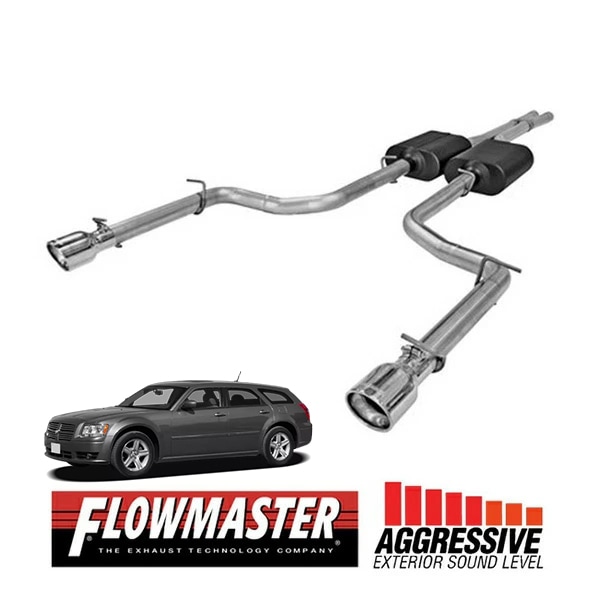 【FLOWMASTER 正規品】アメリカンサンダーキャタバックエキゾーストシステム 08-10y チャレンジャー RT 5.7L 05-10y 300C 5.7L 817480