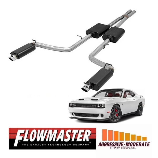 【FLOWMASTER 正規品】アメリカンサンダーキャタバックエキゾーストシステム 15-23y チャレンジャー SE SXT 300S 3.6L 817741