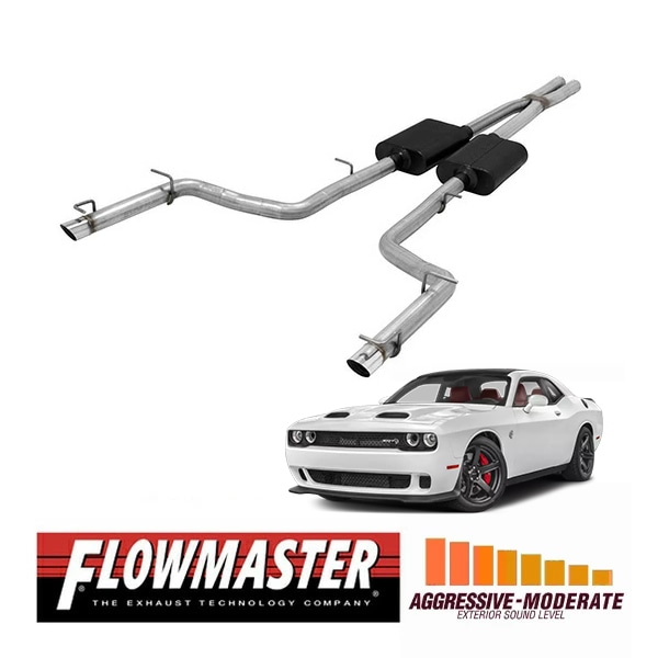 【FLOWMASTER 正規品】アメリカンサンダーキャタバックエキゾーストシステム 15-16y チャレンジャー R/T 5.7L 15-23y 300 5.7L 817658