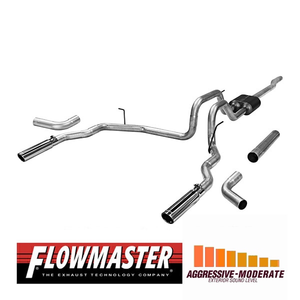 【FLOWMASTER 正規品】アメリカンサンダーキャタバックエキゾーストシステム 04-08y F-150 リンカーン マーク LT 4.6L/5.4L 17417
