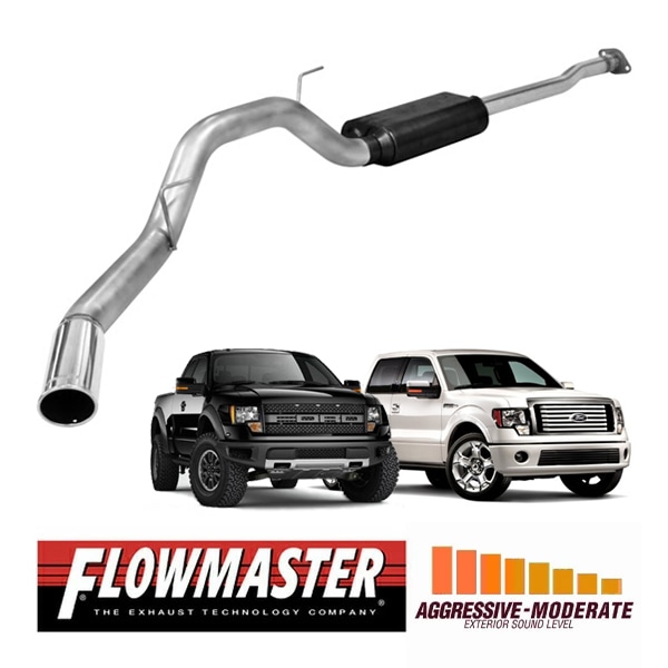 【FLOWMASTER 正規品】アメリカンサンダーキャタバックエキゾーストシステム 09-14y F-150 4.6L/5.0L/5.4L 10y F-150 SVT ラプター 817567