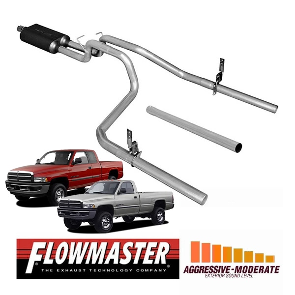 【FLOWMASTER 正規品】アメリカンサンダーキャタバックエキゾーストシステム 94-01y ラム 1500 3.9L/5.2L/5.9L 17171 フローマスター