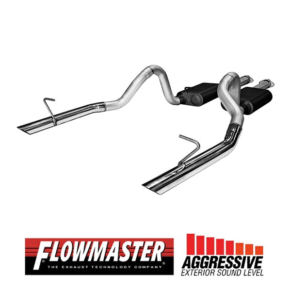【FLOWMASTER 正規品】アメリカンサンダーキャタバックエキゾーストシステム 87-93y マスタング LX 5.0L 86y マスタング GT 5.0L 17213