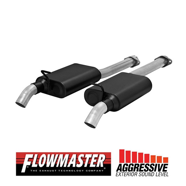 【FLOWMASTER 正規品】アメリカンサンダーキャタバックエキゾーストシステム 86-04y マスタング GT LX コブラ 4.6L/5.0L 817574