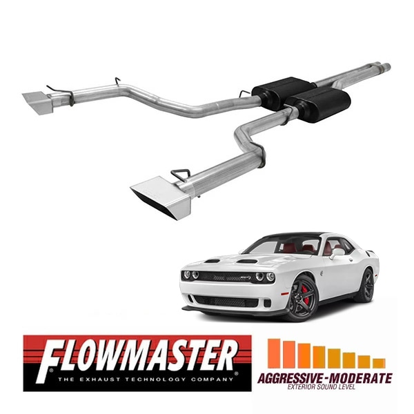 【FLOWMASTER 正規品】アメリカンサンダーキャタバックエキゾーストシステム 08-14y チャレンジャー SRT8 6.1L/6.4L 817499 フローマスター