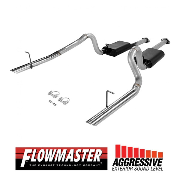【FLOWMASTER 正規品】アメリカンサンダーキャタバックエキゾーストシステム 94-97y マスタング コブラ GT 4.6L/5.0L 17212 フローマスター