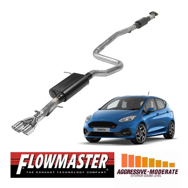 【FLOWMASTER 正規品】アメリカンサンダーキャタバックエキゾーストシステム 14-19y フィエスタ  ST 1.6L ターボ 817784 フローマスター
