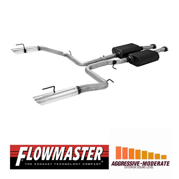【FLOWMASTER 正規品】アメリカンサンダーキャタバックエキゾーストシステム 99-04y マスタング コブラ 4.6L 17248 フローマスター