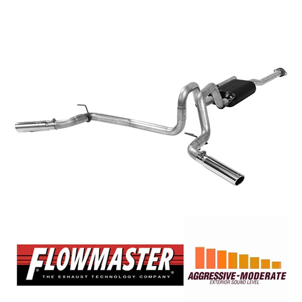 【FLOWMASTER 正規品】アメリカンサンダーキャタバックエキゾーストシステム 05-12y タコマ 4.0L 817432 フローマスター