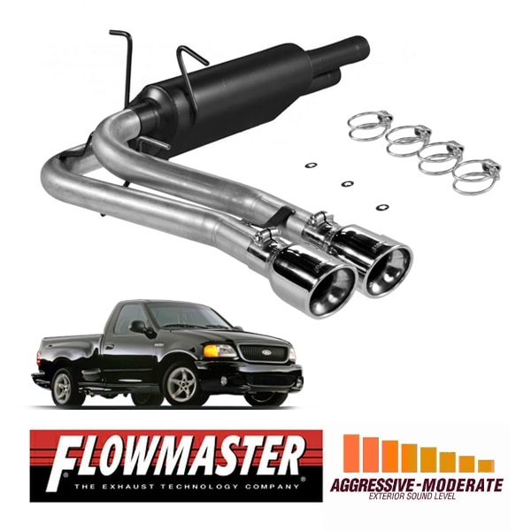 【FLOWMASTER 正規品】アメリカンサンダーキャタバックエキゾーストシステム 99-04y ライトニング 5.4L 2WD/4WD共通 17367 フローマスター