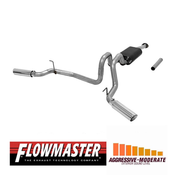 【FLOWMASTER 正規品】アメリカンサンダーキャタバックエキゾーストシステム 16-23y タコマ?3.5L 817719 フローマスター