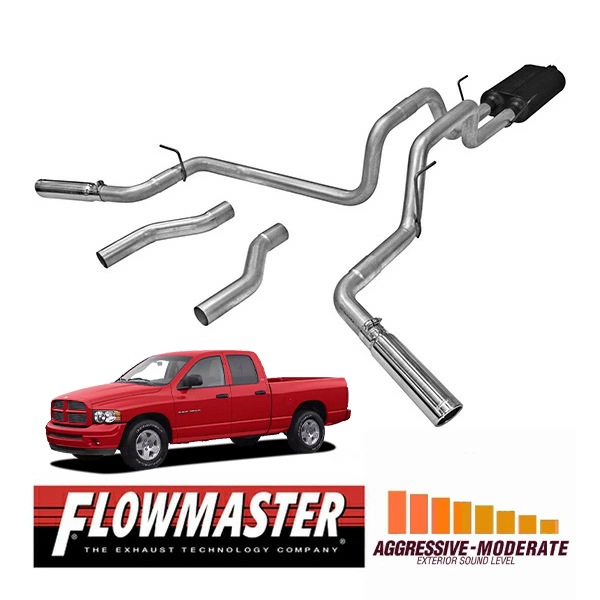 【FLOWMASTER 正規品】アメリカンサンダーキャタバックエキゾーストシステム 02-05y ラム 1500 4.7L/5.9L 17476 フローマスター