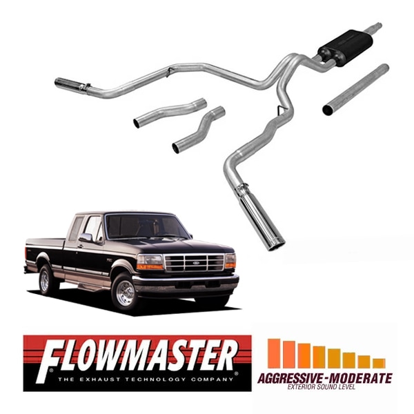 【FLOWMASTER 正規品】アメリカンサンダーキャタバックエキゾーストシステム 87-96y F-150 V6 V8 17471 フローマスター