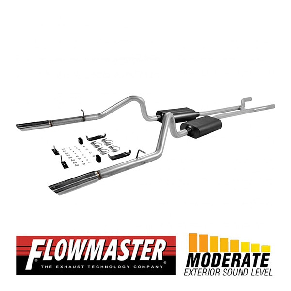 【FLOWMASTER 正規品】アメリカンサンダークロスメンバーバックエキゾーストシステム 66-67y フェアレーン?V8 17289 フローマスター