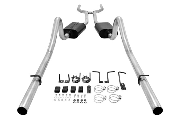 【FLOWMASTER 正規品】アメリカンサンダークロスメンバーバックエキゾーストシステム 68-70y Mopar B-bodies V8 817390 フローマスター