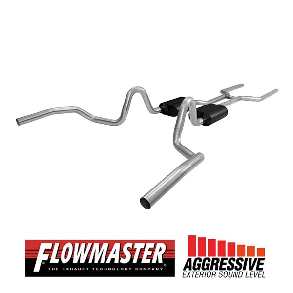 【FLOWMASTER 正規品】アメリカンサンダークロスメンバーバックエキゾーストシステム 68-72y GM A-Bodies V8 817409 フローマスター