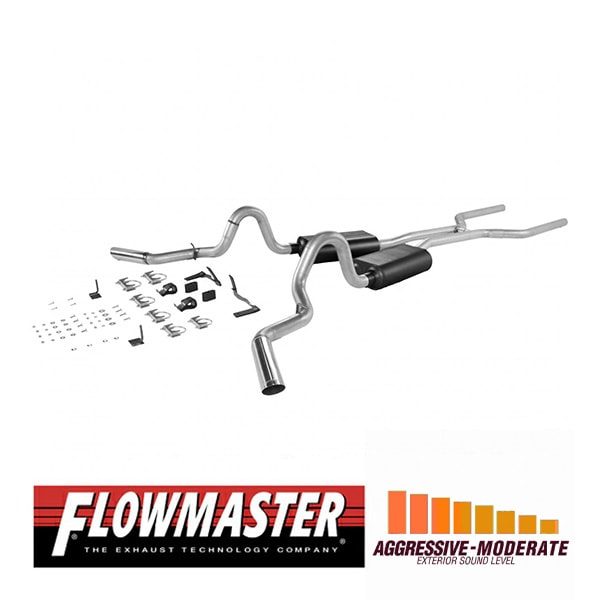 【FLOWMASTER 正規品】アメリカンサンダークロスメンバーバックエキゾーストシステム 64-72y EL カミーノ V8 スプリント V8 17120