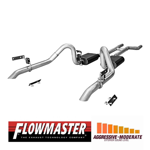 【FLOWMASTER 正規品】アメリカンサンダークロスメンバーバックエキゾーストシステム 67-70y マスタング V8 817282 フローマスター
