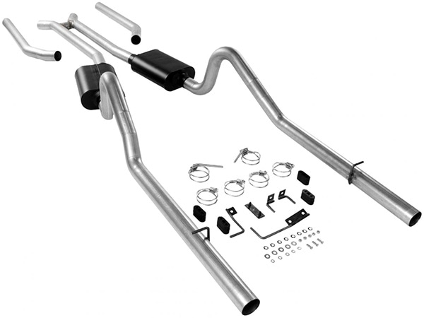 【FLOWMASTER 正規品】アメリカンサンダークロスメンバーバックエキゾーストシステム 68-70y Mopar B-bodies V8 17382 フローマスター