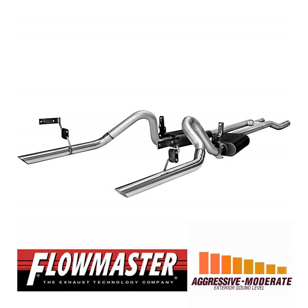 【FLOWMASTER 正規品】アメリカンサンダークロスメンバーバックエキゾーストシステム 64-66y マスタング 817273 フローマスター