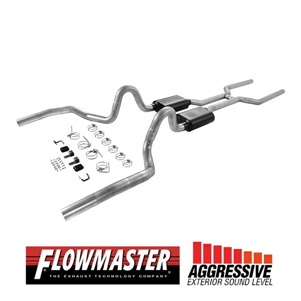 【FLOWMASTER 正規品】アメリカンサンダークロスメンバーバックエキゾーストシステム 68-72y GM A-Body V8 817200 フローマスター