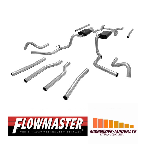 【FLOWMASTER 正規品】アメリカンサンダークロスメンバーバックエキゾーストシステム 67-72y C10 C15 V8 817654 フローマスター