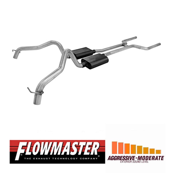 【FLOWMASTER 正規品】アメリカンサンダークロスメンバーバックエキゾーストシステム 68-74y ノバ V8 817158 フローマスター