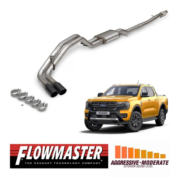 【FLOWMASTER 正規品】フローFXエクストリームキャタバックエキゾーストシステム 19-23y レンジャー 2.3L 717997 フローマスター