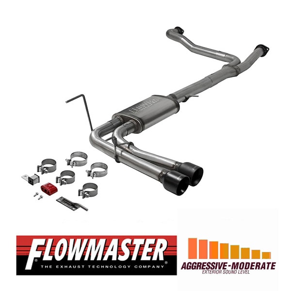 【FLOWMASTER 正規品】フローFXエクストリームキャタバックエキゾーストシステム 17-23y タイタン 5.6L 718105 フローマスター