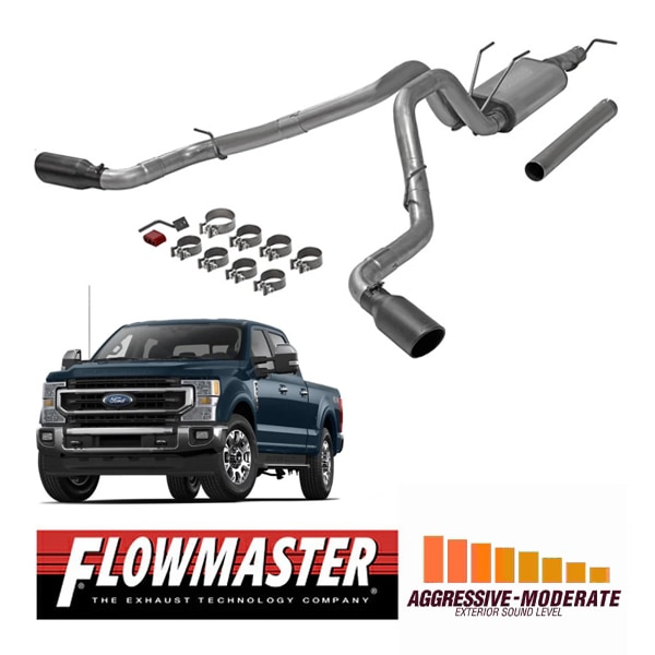 【FLOWMASTER 正規品】フローFXエクストリームキャタバックエキゾーストシステム 17-23y F250/F350 スーパーデューティー 6.2L/7.3L 718100