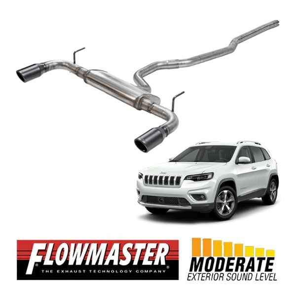 【FLOWMASTER 正規品】フローFXエクストリームキャタバックエキゾーストシステム 14-22y チェロキー 3.2L 717810 フローマスター