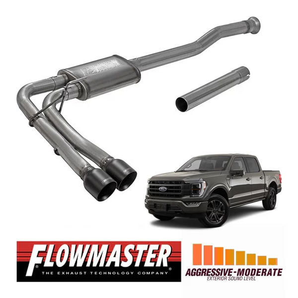 【FLOWMASTER 正規品】フローFXエクストリームキャタバックエキゾーストシステム 21-23y F-150 2.7L/3.5L/5.0L 718116 フローマスター