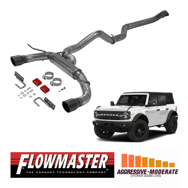 【FLOWMASTER 正規品】フローFXエクストリームキャタバックエキゾーストシステム 21-23y ブロンコ 2.3L/2.7L 718122 フローマスター