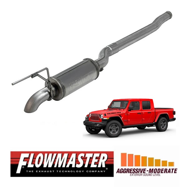 【FLOWMASTER 正規品】 フローFXエクストリームキャタバックエキゾーストシステム 20-23y JT グラディエーター 3.6L 717969 フローマスター
