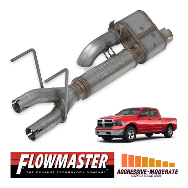 【FLOWMASTER 正規品】フローFXダイレクトフィットデュアルモードマフラー アクティブバルブ 09-23y ラム 1500 5.7L 717900 フローマスター