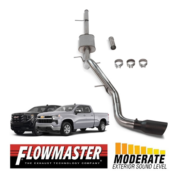 【FLOWMASTER 正規品】フローFXキャタバックエキゾーストシステム 19-24y シルバラード シエラ1500 5.3L 717858 フローマスター