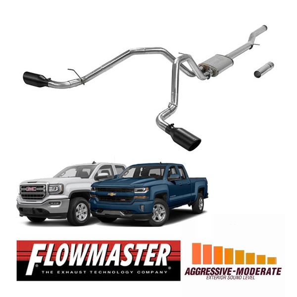 【FLOWMASTER 正規品】フローFXキャタバックエキゾーストシステム 14-19y シルバラード シエラ 1500 5.3L 717869 フローマスター