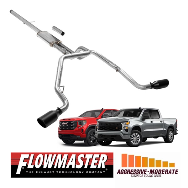 【FLOWMASTER 正規品】フローFXキャタバックエキゾーストシステム 19-24y シルバラード シエラ 1500 5.3L 717893 フローマスター