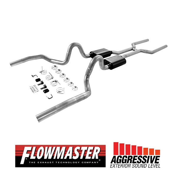 【FLOWMASTER 正規品】アメリカンサンダークロスメンバーバックエキゾーストシステム 68-72y GM A-Body 17200 フローマスター