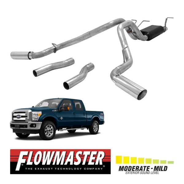 【FLOWMASTER 正規品】フォースIIキャタバックエキゾーストシステム 14-16y F-250/F-350 スーパーデューティ?6.2L 817701 フローマスター