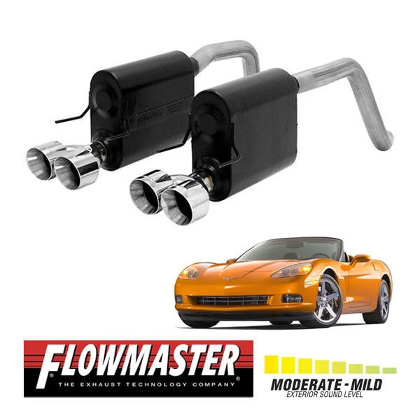 【FLOWMASTER 正規品】フォースIIアクスルバックエキゾーストシステム 05-08y コルベット C6 6.0L/6.2L 817512 フローマスター