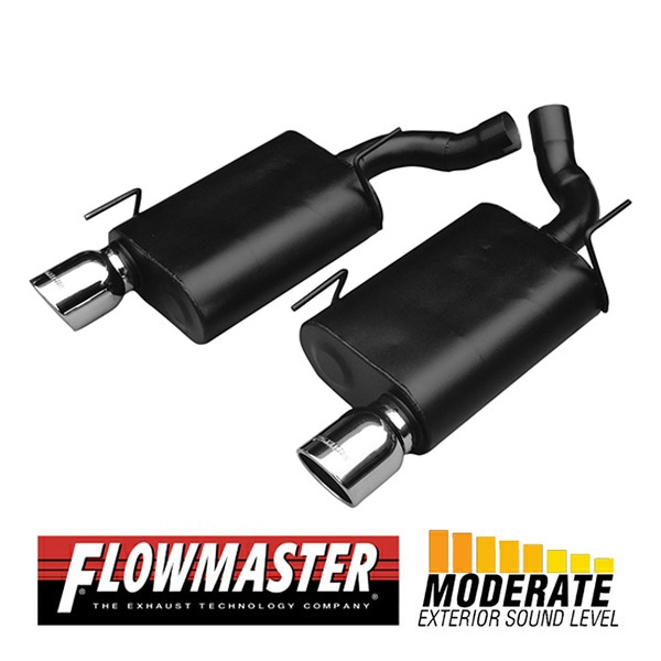 【FLOWMASTER 正規品】フォースIIアクスルバックエキゾーストシステム 05-10y マスタング GT/カリフォルニアスペシャル 4.6L/5.4L 17410