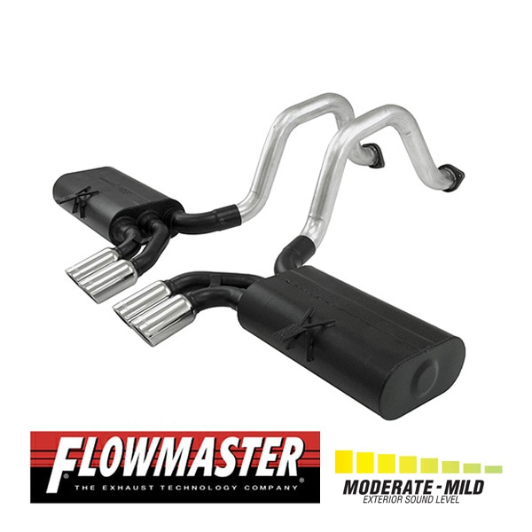 【FLOWMASTER 正規品】フォースIIアクスルバックエキゾーストシステム 97-04y コルベット C5 5.7L 817517 フローマスター