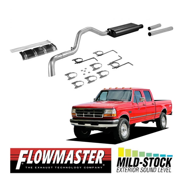 【FLOWMASTER 正規品】フォースIIキャタバックエキゾーストシステム 94-97y F-250 F-350 5.8L/7.5L 17211 フローマスター