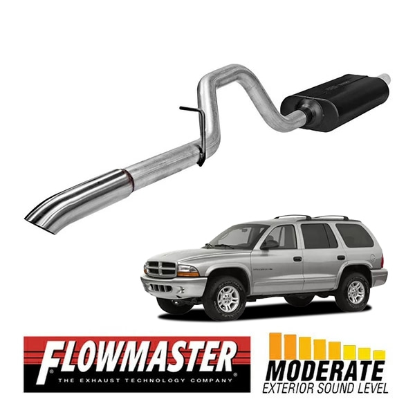 【FLOWMASTER 正規品】フォースIIキャタバックエキゾーストシステム 98-03y デュランゴ 4.7L/5.2L/5.9L 2WD/4WD共通 17208 フローマスター