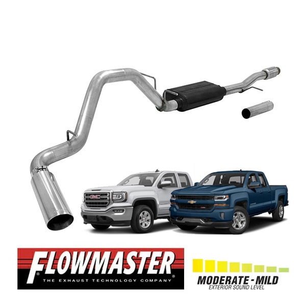 【FLOWMASTER 正規品】フォースIIキャタバックエキゾーストシステム 14-19y シルバラード シエラ 1500 4.3L/5.3L 817672 フローマスター